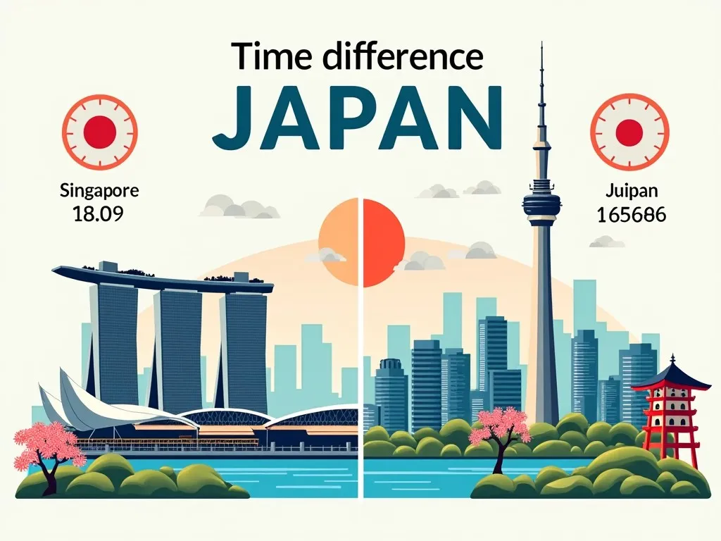 シンガポール日本時差